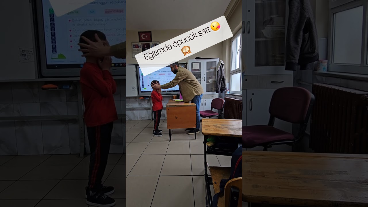 eğitimde öpücük şart 🤣😘🙈