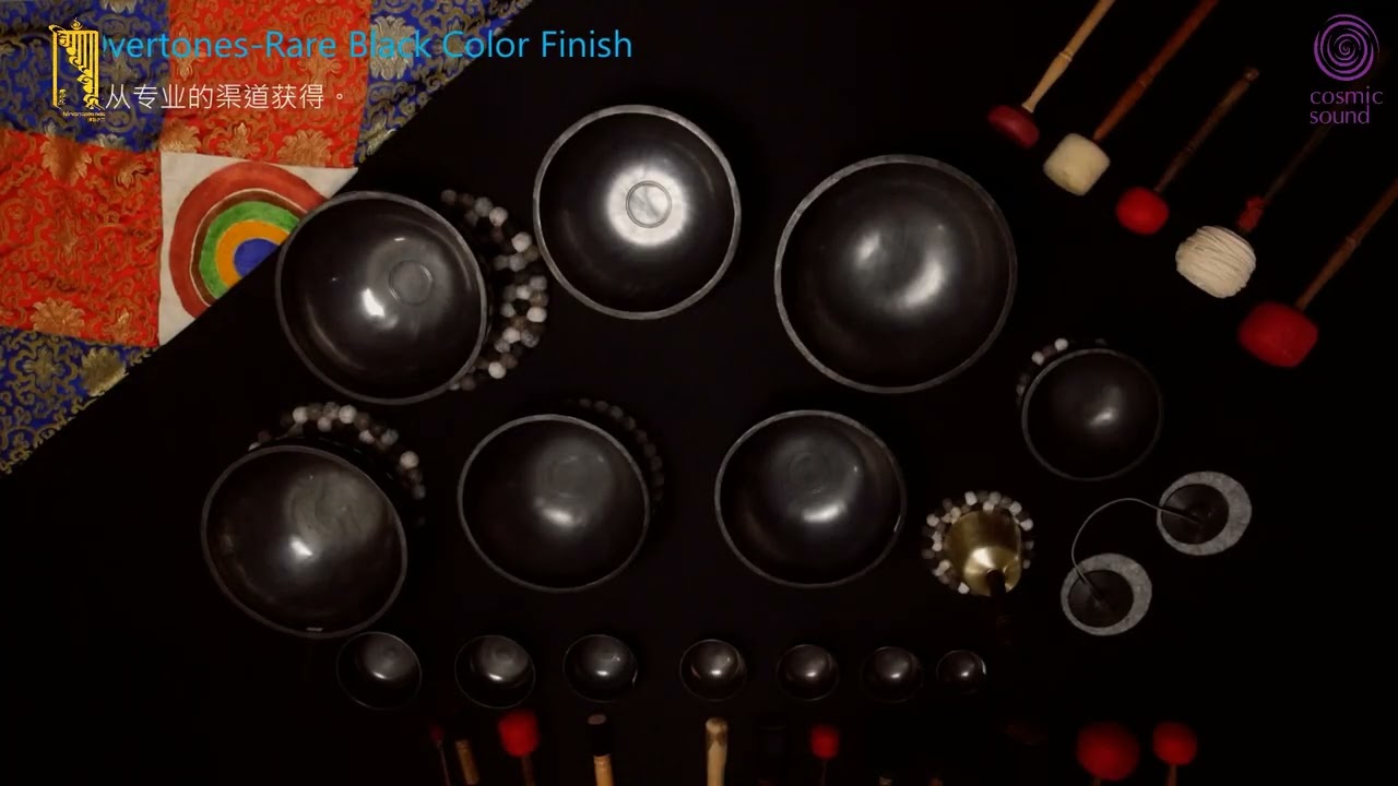 5 Metal The Himalayan Singing Bowl Set Black