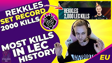 G2 Rekkles Sets RECORD With 2000 Kills 🏆 Most Kills In LEC History!