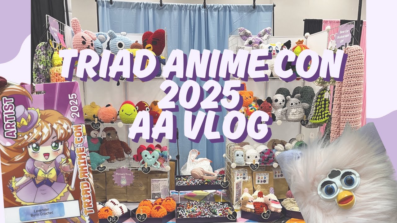 My FIRST Anime Convention Artist Alley?! | Artist Alley Vlog | Triad Anime Con Vlog 2025