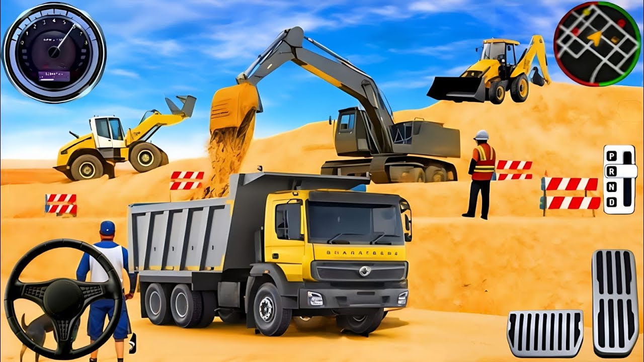 City Construction JCB Excavator 3D - Heavy Crane Driving Simulator - Android Gameplay