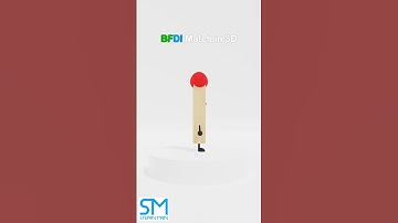 3D Realistic BFDI Match #shorts #bfdi