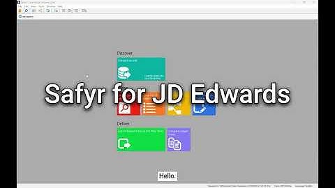 Safyr for JD Edwards EnterpriseOne