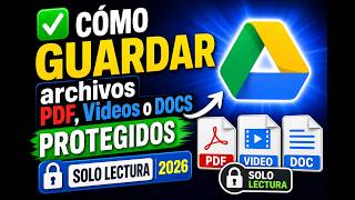 ✅ Cómo DESCARGAR archivos PDF / Videos / DOCS Protegidos en Google Drive (Solo lectura | 2026) 🚀
