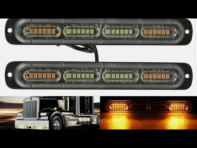 29 Amber LED Beacon Flashing Strobe Warning Light Bar Roof Mount for  Emergency Construction Vehicles Tow Truck 12V 24V - OZ