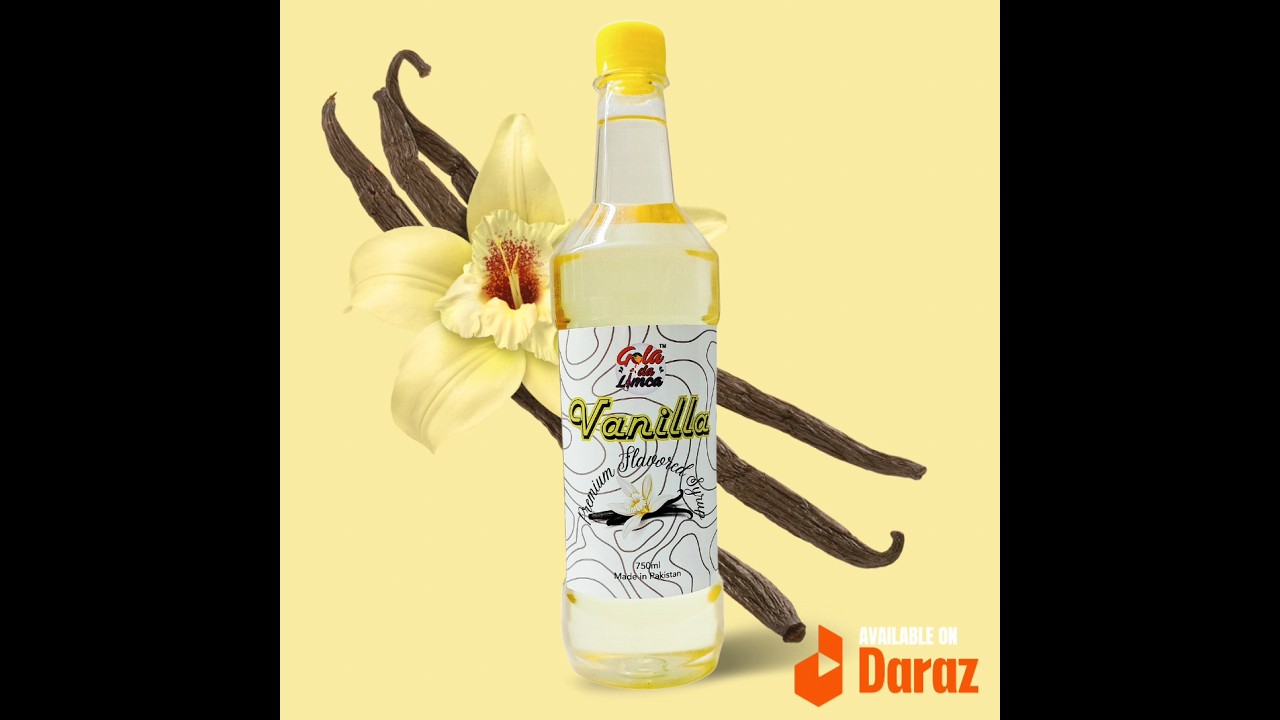Vanilla Syrup - Original Flavoring Syrup - Premium Flavored Syrup - Sharbat - 750ml - GDL