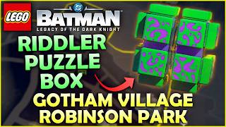 LEGO Batman: Legacy of the Dark Knight | GOTHAM VILLAGE - ROBINSON PARK - Riddler Puzzles