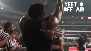 Unseen footage of Royce Keys Carmelo Hayes 946 YEETing at The Usos Solo Sikoa off air after WWE RAW
