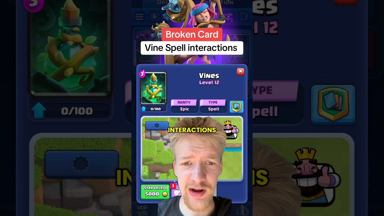 Broken interactions with vine spell 