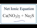 Net Ionic Equations and Solubility