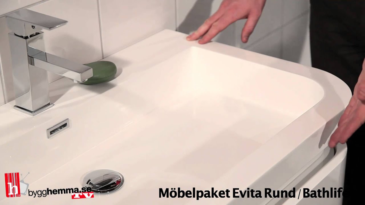 Bygghemma.se - Möbelpaket Bathlife Evita Rund - YouTube