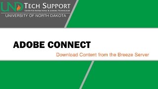 Adobe Connect: Download Content from the Breeze Server