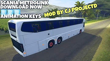 SCANIA METROLINK BUS Mod in Bus Simulator Indonesia - Bussid Car Mod - Bussid Bus Mod - Bussid Truck