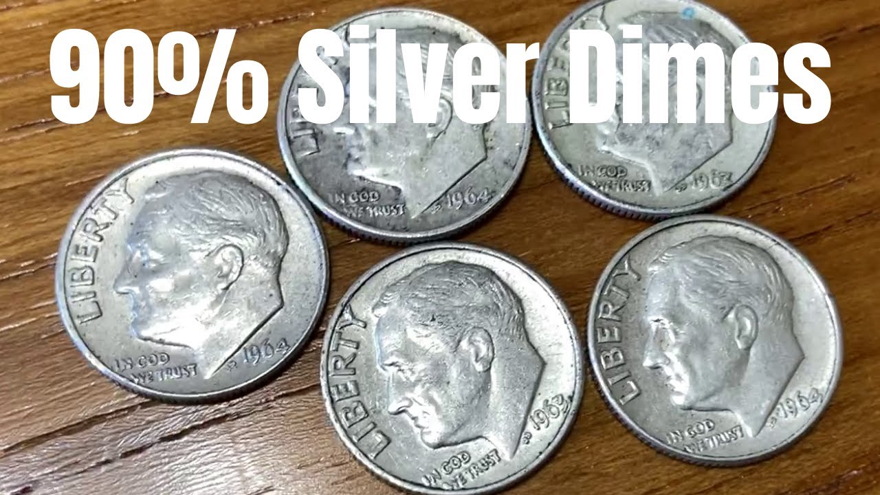 90% Silver Roosevelt Dimes - YouTube