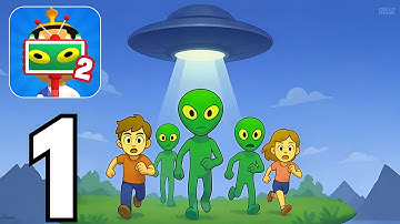 Find The Alien 2 Gameplay Walkthrough #1 - Stop Alien Invasion (iOS, Android)