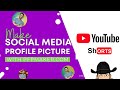 How To Make Social Media Profile Picture In Seconds || #Shorts ||