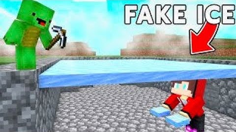 JJ Use FAKE ICE To Prank Mikey in Minecraft Animation