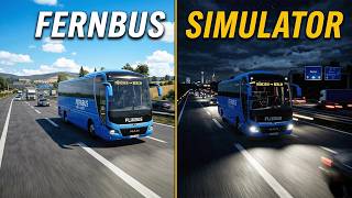 Fernbus Simulator Blue Bus Gameplay | Day to Night 2TMC Drive 💙