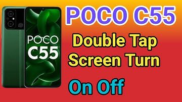 POCO C55 Double Tap On Off Screen Kaise Kare | How To Double Tap To Screen Lock in POCO C55