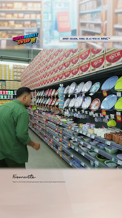 Ngakak! Bapak-Bapak bingung cari tudung saji🤣 #supermarketsweepindonesia