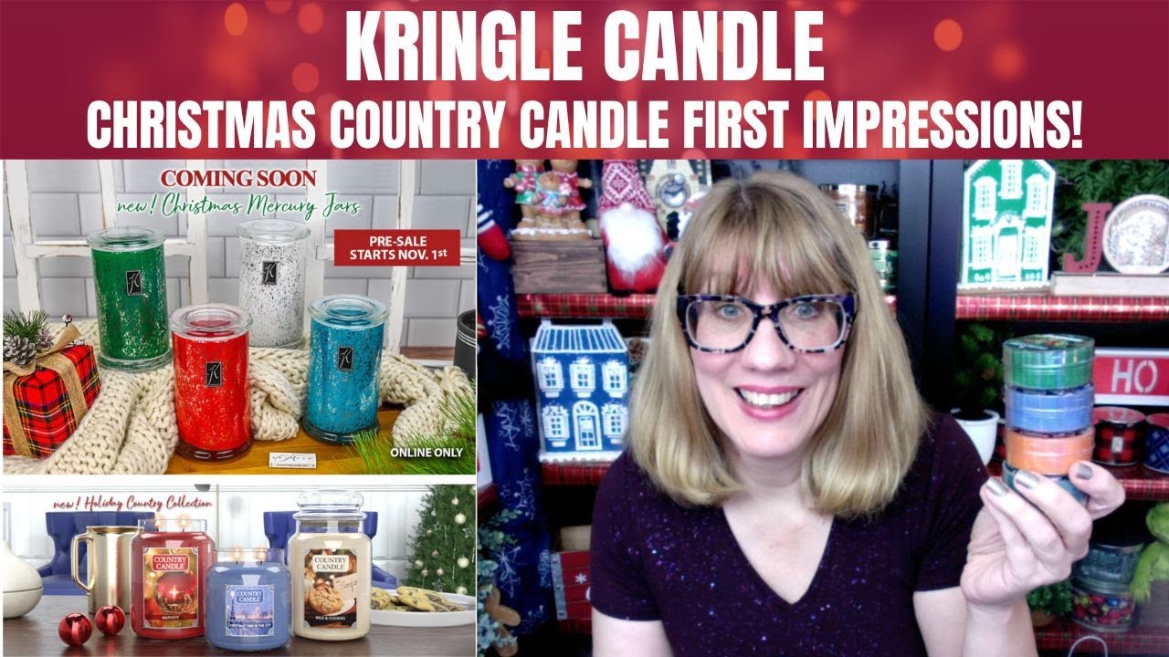 KRINGLE CANDLE Christmas Country Candle First Impressions! YouTube