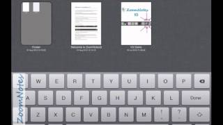 Zoomnotes Folders/Documents How-to tutorial