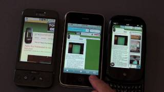 Palm Pre Browser Demo and Showdown