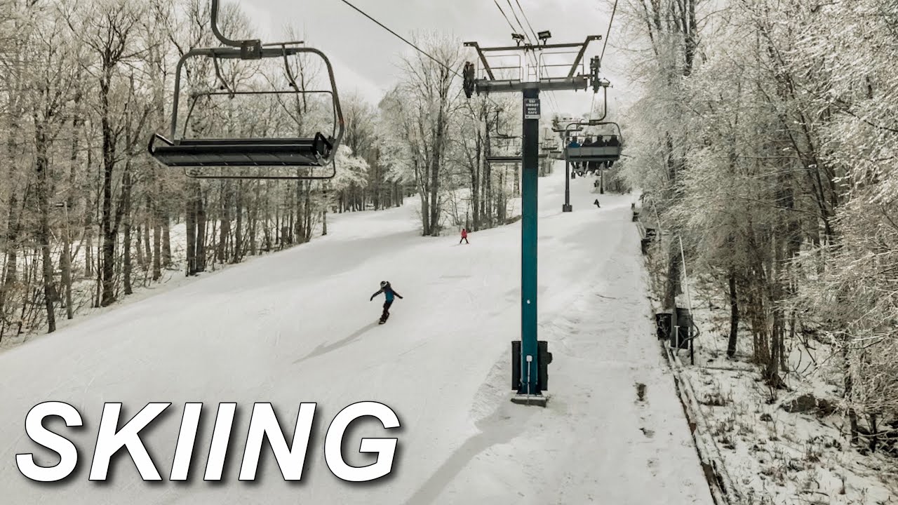 Skiing at Mt. Wachusett (AKASO v50 Pro 4k Test)🎿