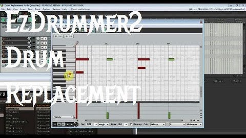 Drum Replacement in Reaper Using EzDrummer2