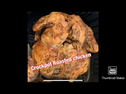 Slow cooker roasted chicken