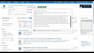 EBSCOhost for UNV102
