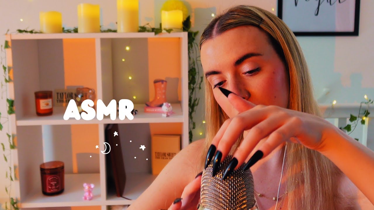 ASMR mic scratching with XXL nails 🎧🎙️