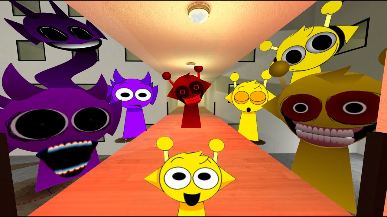 Nightmare Piramixed Sprunki Family And Phases Nextbot Gmod