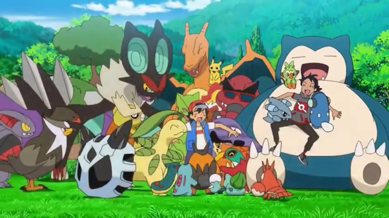 Pokémon Ultimate Journeys: Ash returns home to pallet-town again & reunites w/ his his old Pokémon
