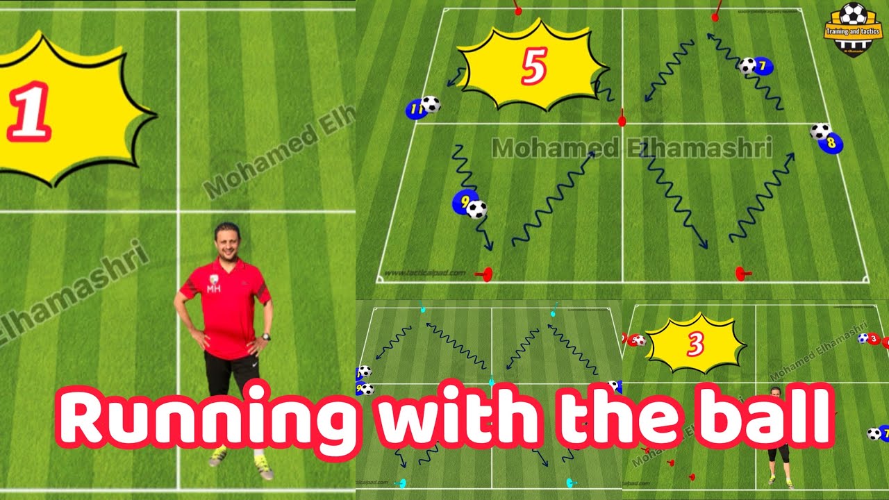 تدريبات الجري بالكرة للصغار الجزء الأول @trainingandtactics