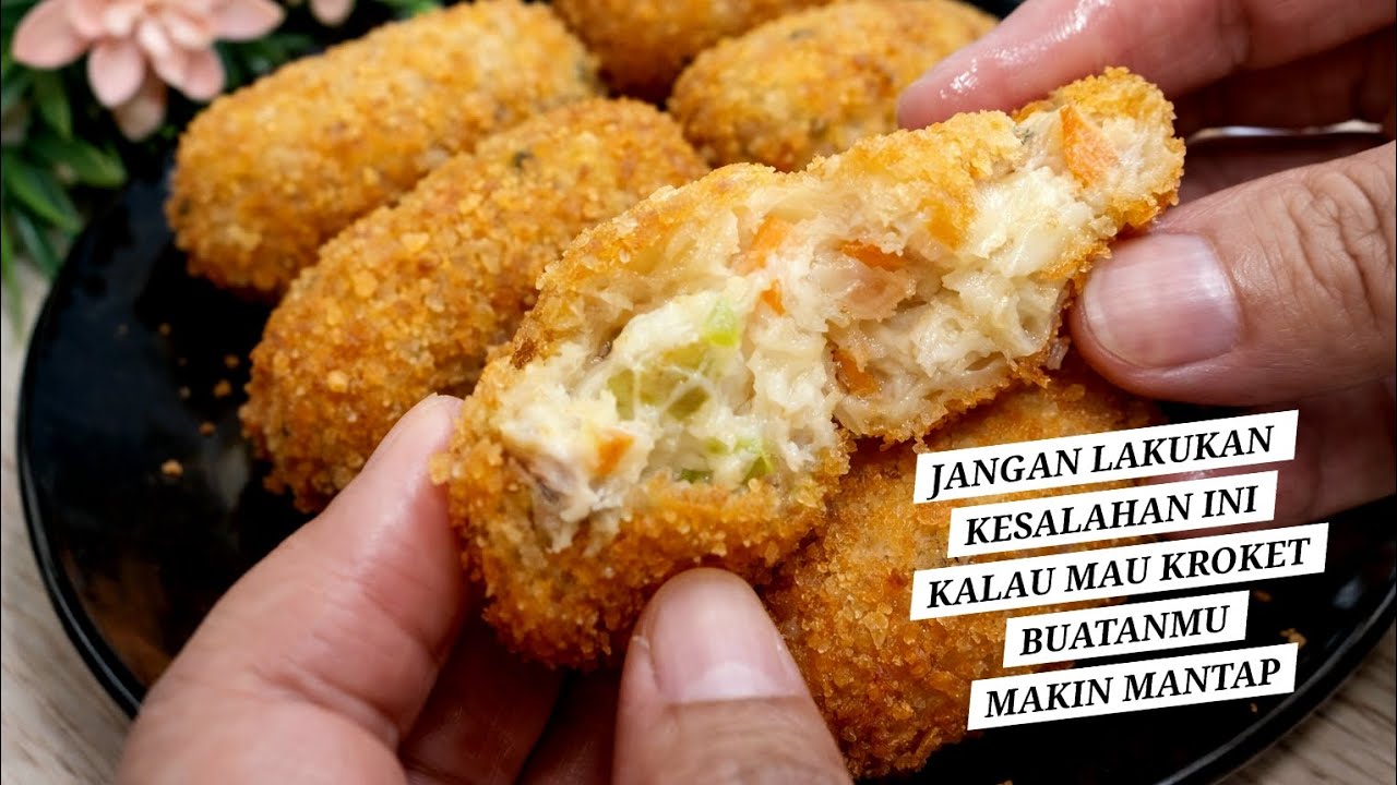 Картофельные крокеты с курицей получатся мягче, если этого не сделать. #крокеты #картофельныекрок...