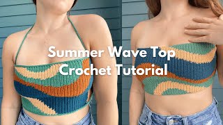 Summer Wave Top Crochet Tutorial