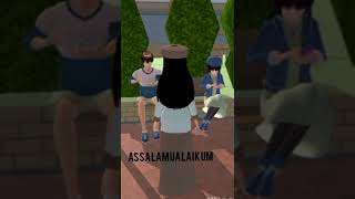 Riana Pakai Hijab Kevana Dan Riuji Kaget Sakura School Simulator