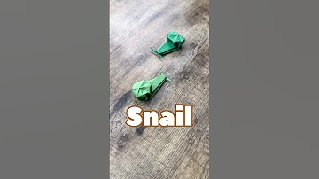 ORIGAMI SNAIL EASY TUTORIAL FOR SPONGEBOB FANS STEP BY STEP | HOW TO MAKE ORIGAMI SNAIL EASY FOLDING