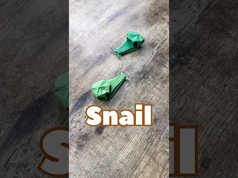 ORIGAMI SNAIL EASY TUTORIAL FOR SPONGEBOB FANS STEP BY STEP HOW TO MAKE ORIGAMI SNAIL EASY FOLDING 