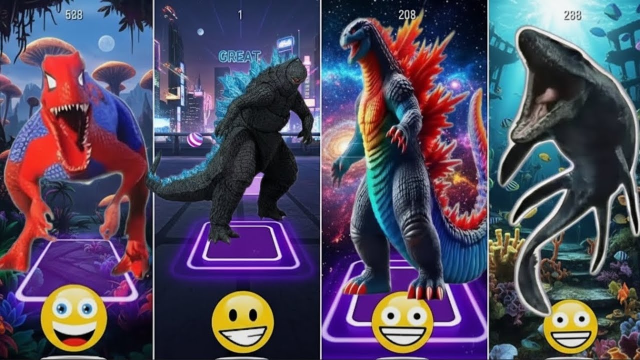 YouTube에서 Tiles Hop: Godzilla vs KingKong – Ultimate Dance Battle 🎶🔥 보기 YouTube에서 Tiles Hop: Godzilla vs KingKong – Ultimate Dance Battle 🎶🔥 보기
