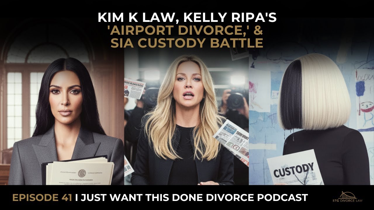 Kim K Law, Kelly Ripa's 'Airport Divorce,' & Sia Custody Battle | Ep 41 ...