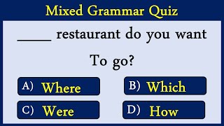 Mixed English Grammar Quiz: CAN YOU SCORE 10/10? screenshot 3