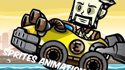 Spriter Pro Animation | Bearded Man The Racing Game Character Sprites