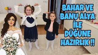 BAHAR VE BANU ALYA İLE DÜĞÜNE HAZIRLANDIK ! ÇOK EĞLENDİK !!  ماما جابت بيبي  جنى مقداد | طيور الجنة