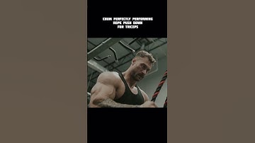 Cbum :- Best way to perform rope push down for triceps #cbum #motivation #bodybuilding