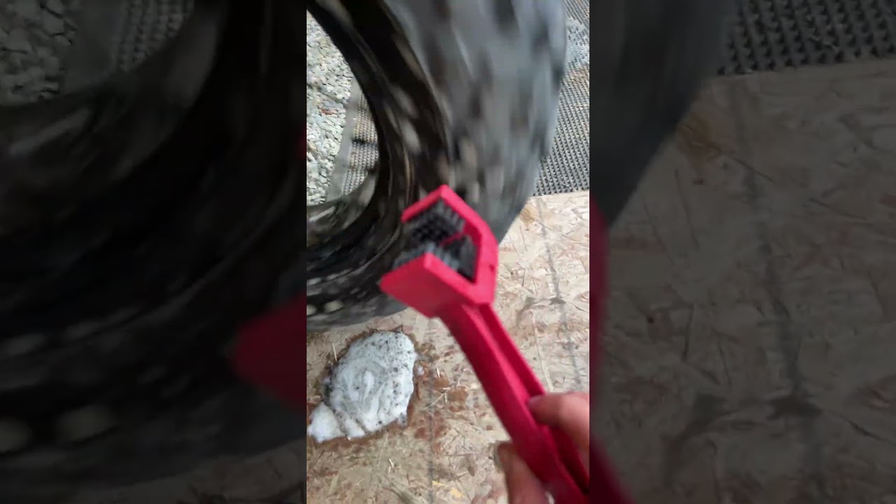 #TW200 chain maintenance