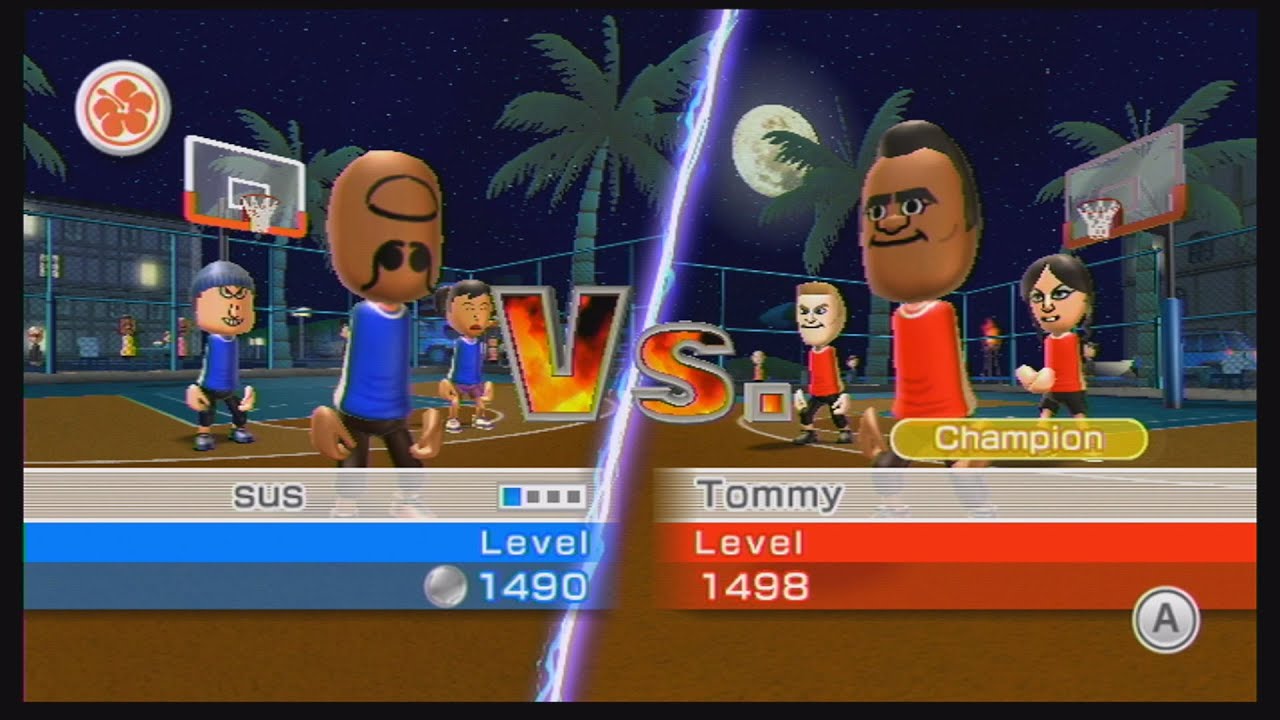 tommy sent me raging into the oblivion on wii sports resort basketball YouTube