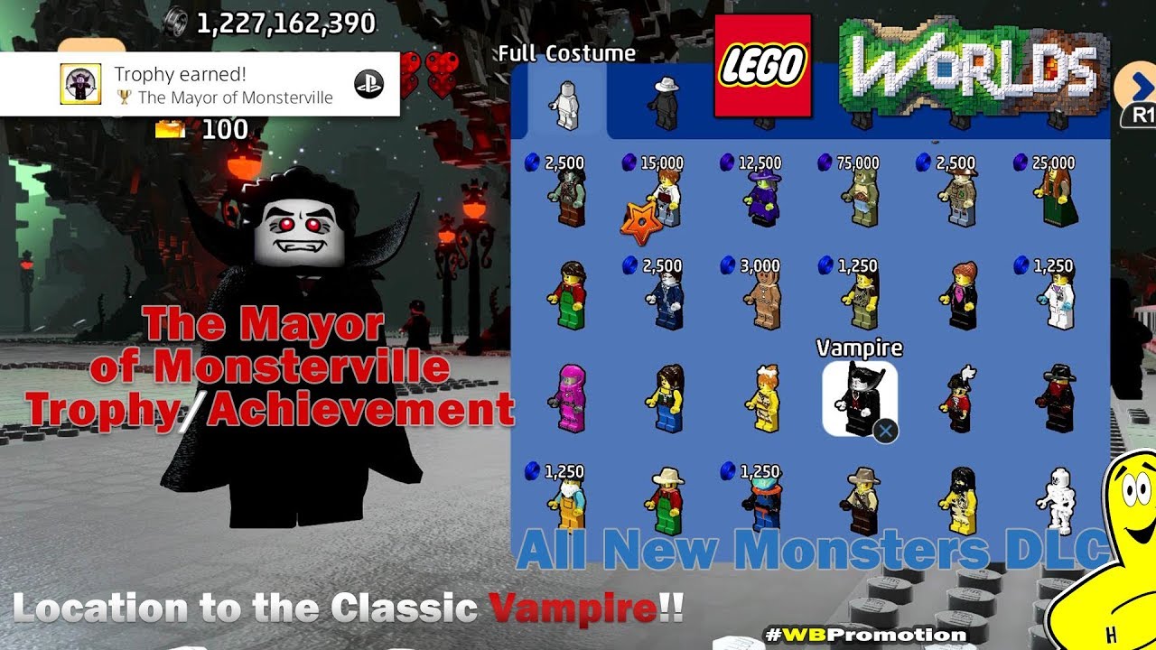 gennemse Gå tilbage Voksen Lego Worlds: Mayor of Monsterville Trophy/Achievement (Monsters DLC) - HTG  - YouTube