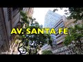 [4K] Buenos Aires Walk - Avenida Santa Fe ( Retiro / Recoleta ) - Buenos Aires - Argentina